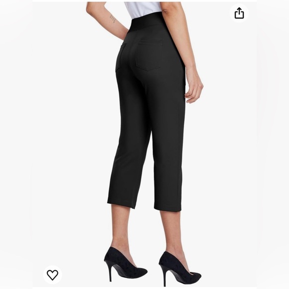 Willit women’s capri pants dress yoga capri stretch business work casual capris - Picture 3 of 6